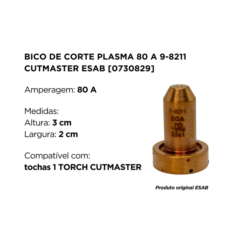 Boquilla Corte Plasma 9-8211 80A CUTMASTER