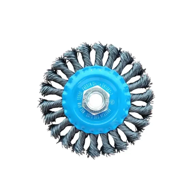 Cepillo Circular Trenzado 4. 1/2- 115 mm Rosca M14