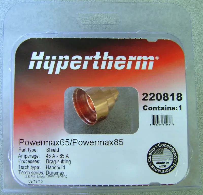 Boquilla arrastre Plasma 220818 HYPERTHEM PMX 45XP/65-85 AMP
